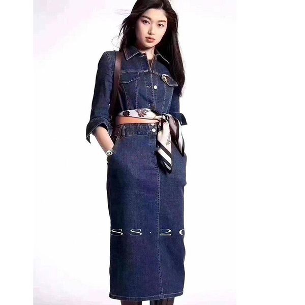 casual dresses godilon counter the same autumn 2021 women's wear versatile fashion denim long sleeve dress, Black;gray
casual dresses godilon counter the same autumn 2021 women's wear versatile fashion denim long sleeve dress, Black;gray