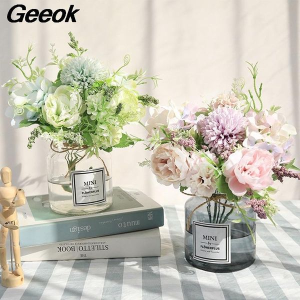 1bundle flower hydrangea bouquet fake flowers silk bouquet living room decoration table silk floral plastic stem
1bundle flower hydrangea bouquet fake flowers silk bouquet living room decoration table silk floral plastic stem