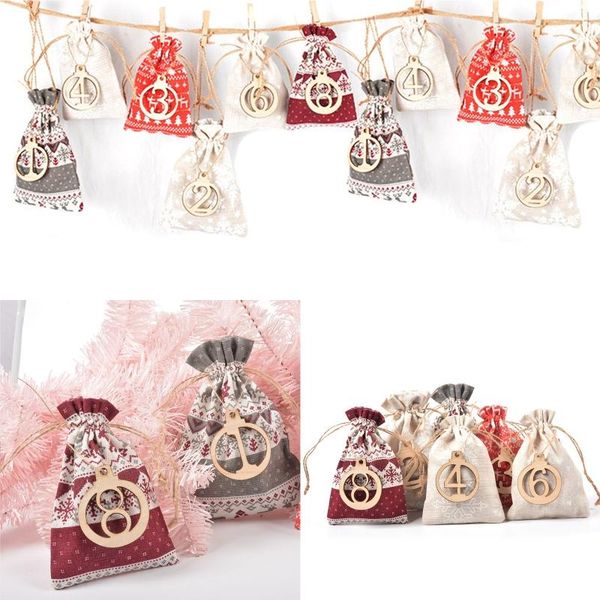 gift wrap 24 sets hanging christmas drawstring bags 1-24 advent calendar tags wooden clips l69b
gift wrap 24 sets hanging christmas drawstring bags 1-24 advent calendar tags wooden clips l69b