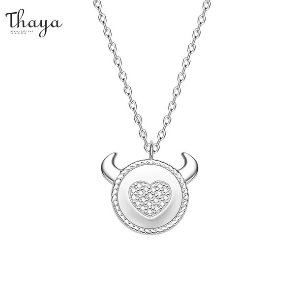 thaya 925 sterling silver bull head necklace for women white zircon pendant necklace 45cm for women fashion fine jewelry gift 210506
thaya 925 sterling silver bull head necklace for women white zircon pendant necklace 45cm for women fashion fine jewelry gift 210506