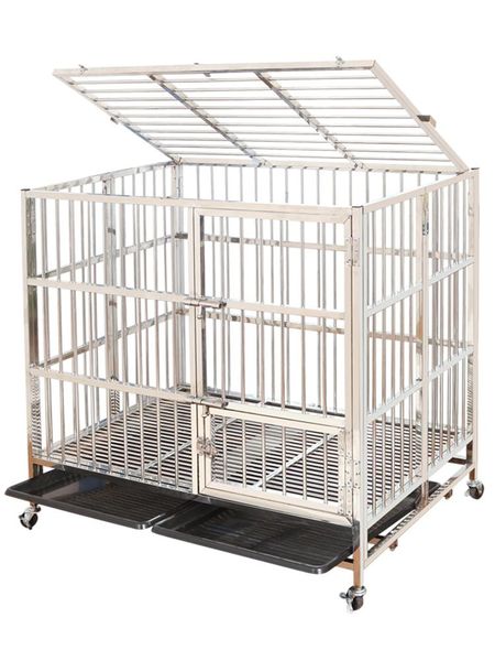 kennels & pens stainless steel dog cage small medium and large golden retriever extra labrador removable clearance
kennels & pens stainless steel dog cage small medium and large golden retriever extra labrador removable clearance
