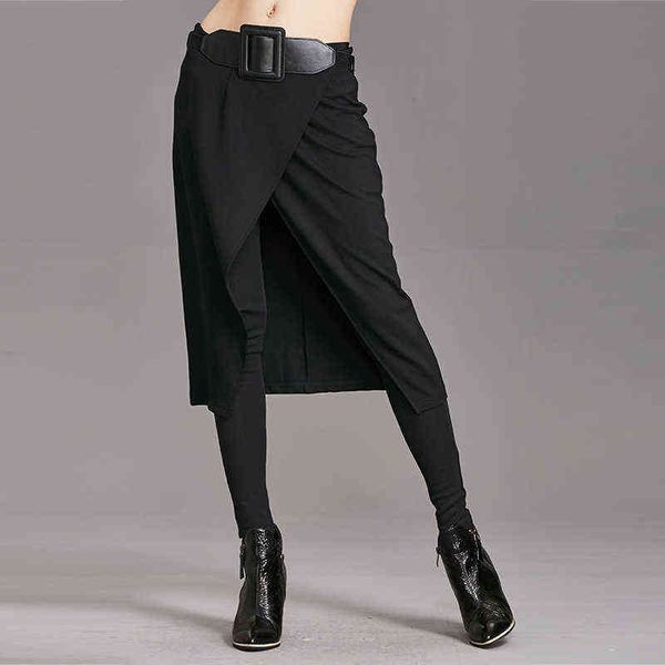 spring autumn women pants high stretch black fake two pieces pencil skirt female fashion trousers streetwear wp24 211124, Black;white
spring autumn women pants high stretch black fake two pieces pencil skirt female fashion trousers streetwear wp24 211124, Black;white