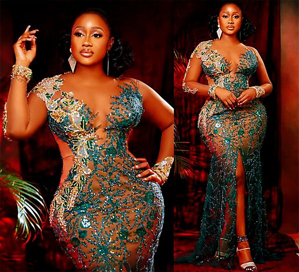 2021 plus size arabic aso ebi luxurious mermaid prom dresses lace beaded crystals illusion evening formal party second reception gowns zj424, Black
2021 plus size arabic aso ebi luxurious mermaid prom dresses lace beaded crystals illusion evening formal party second reception gowns zj424, Black