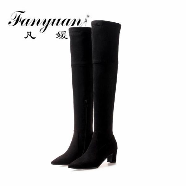 boots fanyuan fashion concise women long autumn winter point toe high heels party wedding casual prom shoes woman size32-48, Black
boots fanyuan fashion concise women long autumn winter point toe high heels party wedding casual prom shoes woman size32-48, Black