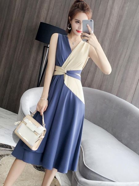 summer v neck sleeveless womens dress patchwork party beach fashion slim bandage midi ladies sundress vestido, Black;gray
summer v neck sleeveless womens dress patchwork party beach fashion slim bandage midi ladies sundress vestido, Black;gray