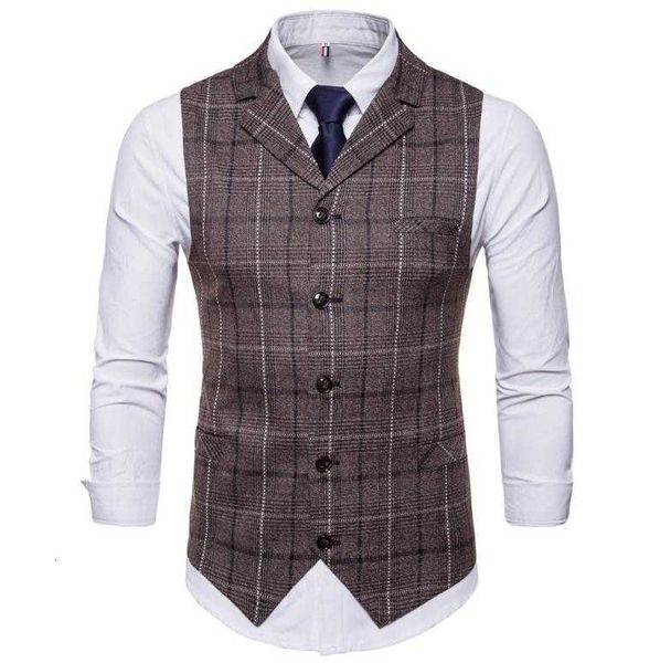 men's vests mens plaid formal single breasted male large size casual business waistcoats england style vest j2872 sszv, Black;white
men's vests mens plaid formal single breasted male large size casual business waistcoats england style vest j2872 sszv, Black;white