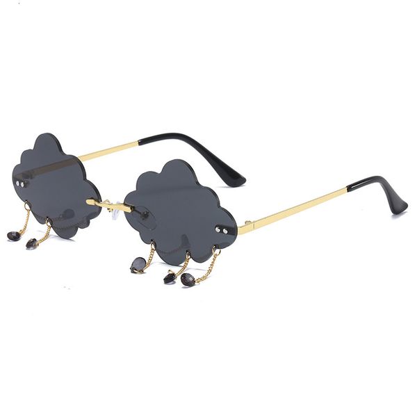 luxury designer sunglasses women personalized rimless for vintage retro glasses female steampunk cloud style ch4, White;black
luxury designer sunglasses women personalized rimless for vintage retro glasses female steampunk cloud style ch4, White;black