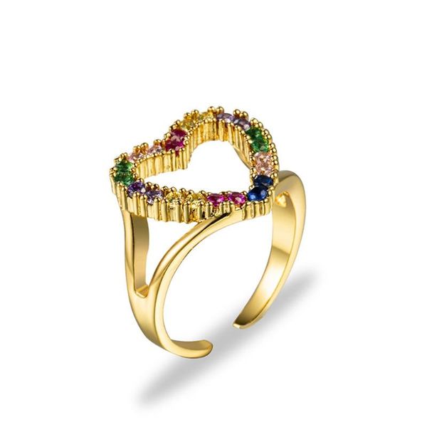 wedding rings colorful engagement heart ring band gold filled women finger jewelry romantic gift, Slivery;golden
wedding rings colorful engagement heart ring band gold filled women finger jewelry romantic gift, Slivery;golden