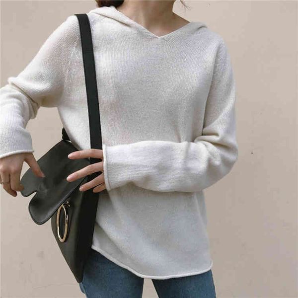 women's sweaters colorfaith autumn winter women pullovers hooded minimalist style korean elegant lady solid sw1571jx 7ste, White;black
women's sweaters colorfaith autumn winter women pullovers hooded minimalist style korean elegant lady solid sw1571jx 7ste, White;black