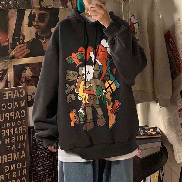 autumn fashion brand hooded sweater trend loose new coat men's handsome clothes hip hop hoodie, Black
autumn fashion brand hooded sweater trend loose new coat men's handsome clothes hip hop hoodie, Black