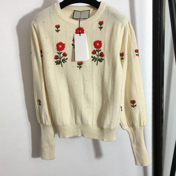 women's sweaters 2021 luxury design fashion handmade hook flower little red sweet sweater temperament round neck long sleeve top, White;black
women's sweaters 2021 luxury design fashion handmade hook flower little red sweet sweater temperament round neck long sleeve top, White;black