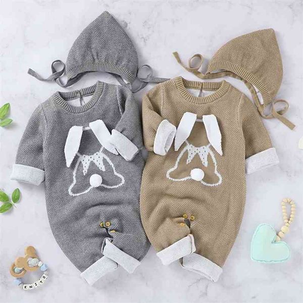 autumn winter baby boys girls rabbit rompers + hat clothes children boy girl kids knitting long sleeve 210521, Blue
autumn winter baby boys girls rabbit rompers + hat clothes children boy girl kids knitting long sleeve 210521, Blue