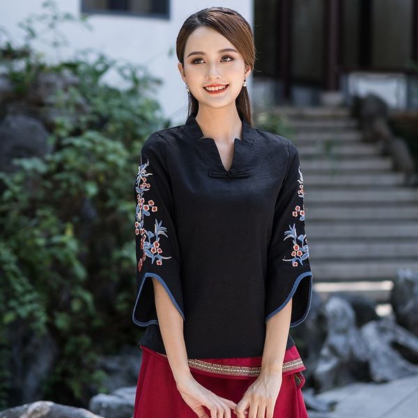 traditional chinese blouse shirt ladies chinese mandarin collar oriental shirt blouses female elegant cheongsam 12544, Red
traditional chinese blouse shirt ladies chinese mandarin collar oriental shirt blouses female elegant cheongsam 12544, Red