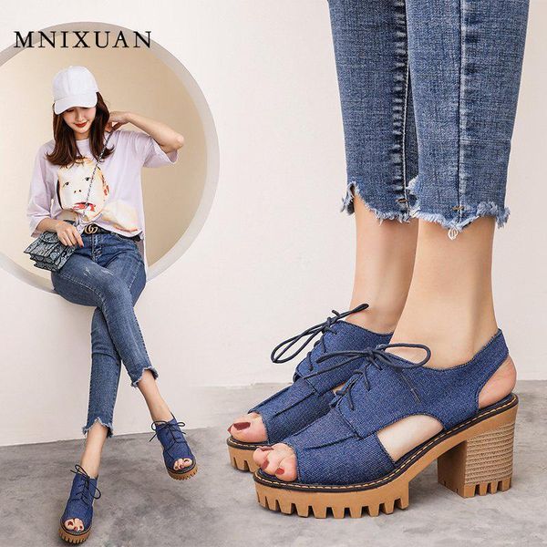 summer peep toe korean leisure student denim women gladiator sandals platform high heels shoes woman size 34-43, Black
summer peep toe korean leisure student denim women gladiator sandals platform high heels shoes woman size 34-43, Black