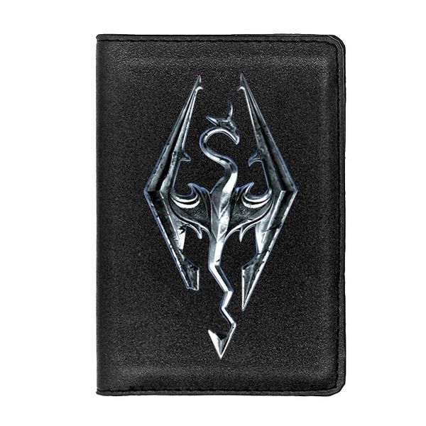 card holders personality skyrim symbol printing passport cover holder id case travel leather wallet, Brown;gray 
card holders personality skyrim symbol printing passport cover holder id case travel leather wallet, Brown;gray