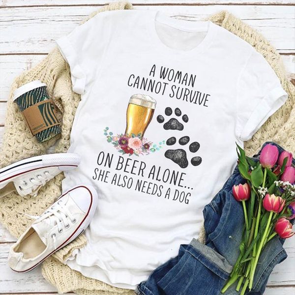 graphic dog beer paw flower womens t shirts printed fashion summer clothing lady clothes tee female, White
graphic dog beer paw flower womens t shirts printed fashion summer clothing lady clothes tee female, White