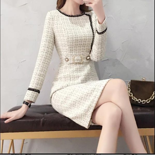 casual dresses 2021 of female tweed vintage spring plaid wool elegant women's es ed in ladies'office, Black;gray
casual dresses 2021 of female tweed vintage spring plaid wool elegant women's es ed in ladies'office, Black;gray