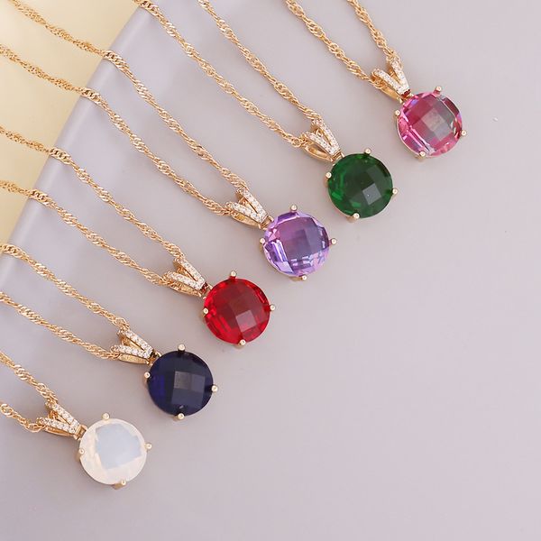 factory wholesale how many new cut glass pendant women fashion trend personality necklace temperament clavicle chain n839 party gift
factory wholesale how many new cut glass pendant women fashion trend personality necklace temperament clavicle chain n839 party gift