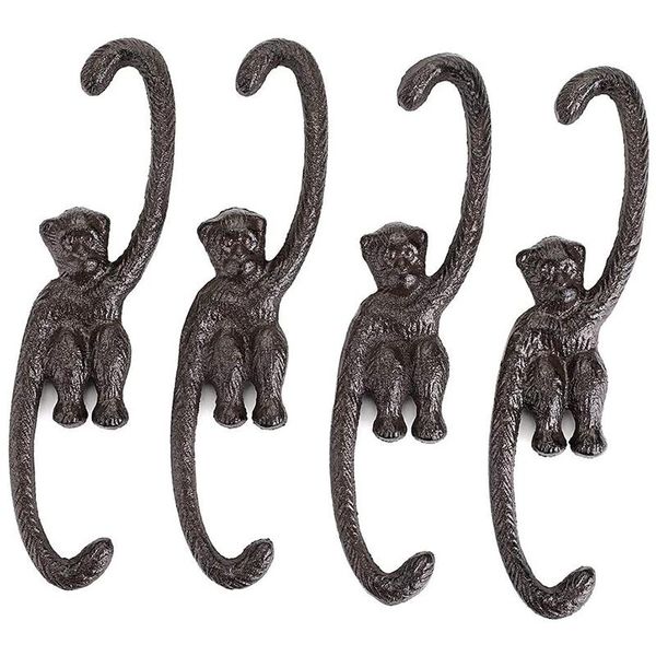 set of 4 heavy duty cast iron s monkey hooks - 8 inch decorative metal plant hangers shaped bracket & rails
set of 4 heavy duty cast iron s monkey hooks - 8 inch decorative metal plant hangers shaped bracket & rails