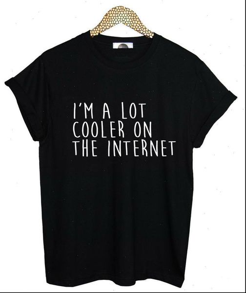 womens t shirts i am a lot cooler on the internet women shirt cotton casual funny for lady black white
womens t shirts i am a lot cooler on the internet women shirt cotton casual funny for lady black white