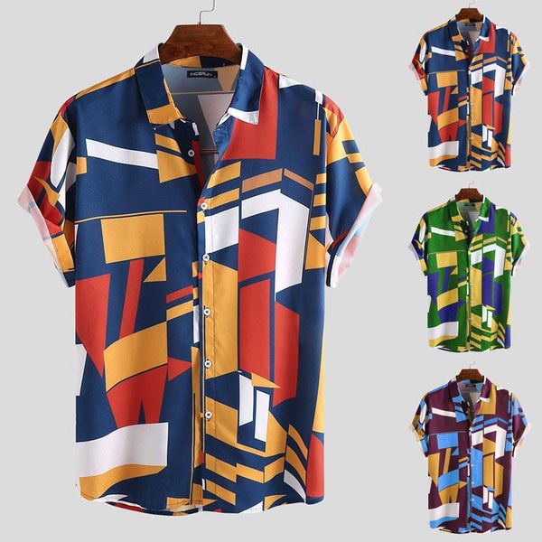 men's polos summer men hawaiian shirt geometric print short sleeve lapel neck button casual beach shirts 2021 streetwear s-5xl, White;black
men's polos summer men hawaiian shirt geometric print short sleeve lapel neck button casual beach shirts 2021 streetwear s-5xl, White;black