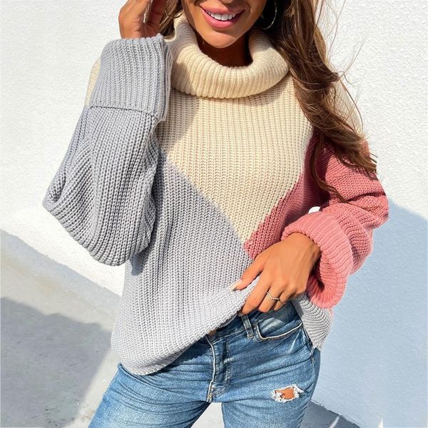 women's sweaters causal autumn winter casual comfortable loose long-sleeved stitching ladies sweater knitwear knitted jumpers streetwea, White;black
women's sweaters causal autumn winter casual comfortable loose long-sleeved stitching ladies sweater knitwear knitted jumpers streetwea, White;black