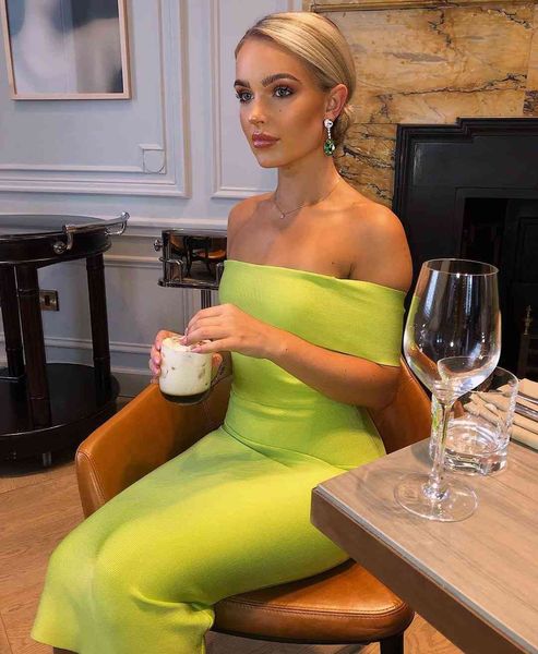 dress 2021 new off shoulder green club celebrity party bodycon bandage dress, Black;gray
dress 2021 new off shoulder green club celebrity party bodycon bandage dress, Black;gray
