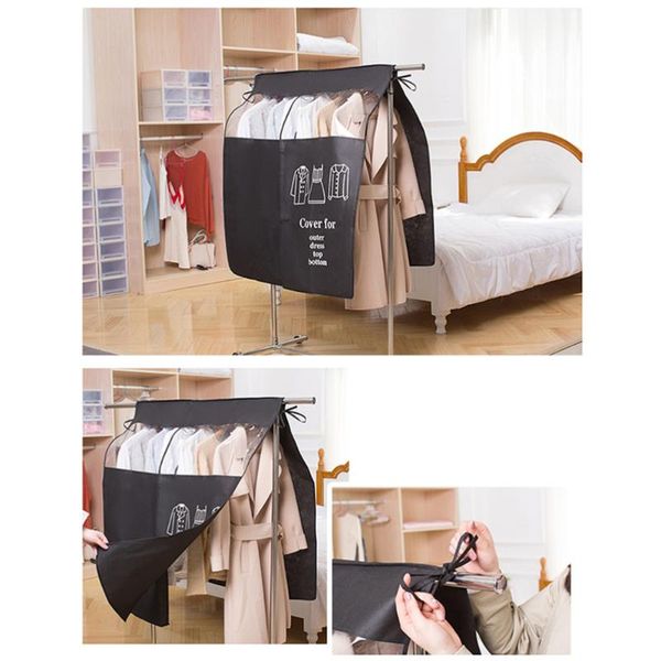 clothing & wardrobe storage garment bag cover non-woven fabric cloth suit travel portable bag(black)
clothing & wardrobe storage garment bag cover non-woven fabric cloth suit travel portable bag(black)