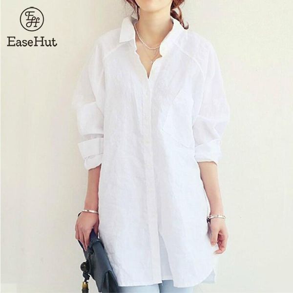 women's blouses & shirts easehut korean style women long turn down collar sleeve buttons office casual blouse elegant asymmetric ladies, White
women's blouses & shirts easehut korean style women long turn down collar sleeve buttons office casual blouse elegant asymmetric ladies, White