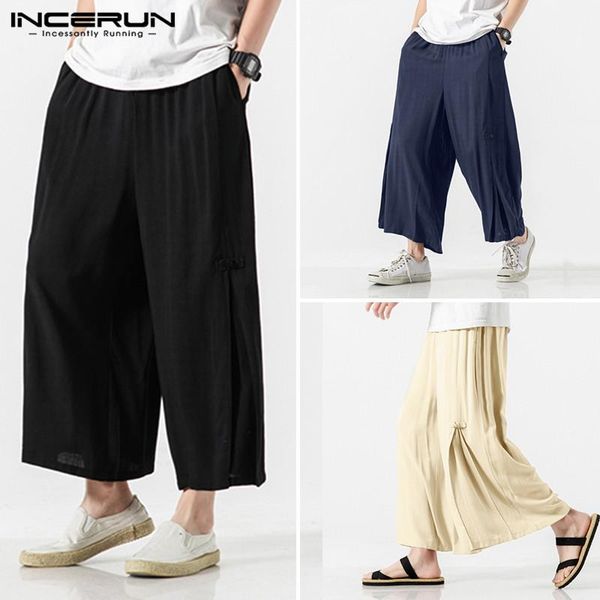 men's pants incerun retro men solid casual street joggers wide leg chinese style cotton baggy elastic waist trousers s-5xl 7, Black
men's pants incerun retro men solid casual street joggers wide leg chinese style cotton baggy elastic waist trousers s-5xl 7, Black