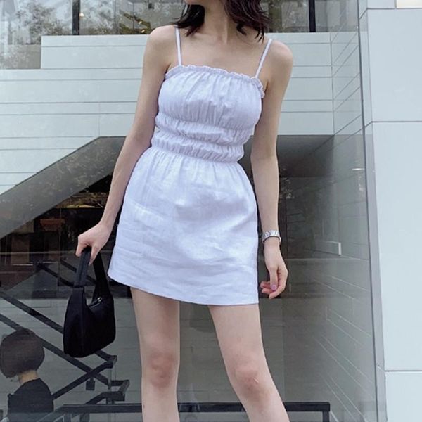 women solid sling dress elastic high waist a-line off-shoulder mini summer casual dresses, Black;gray
women solid sling dress elastic high waist a-line off-shoulder mini summer casual dresses, Black;gray