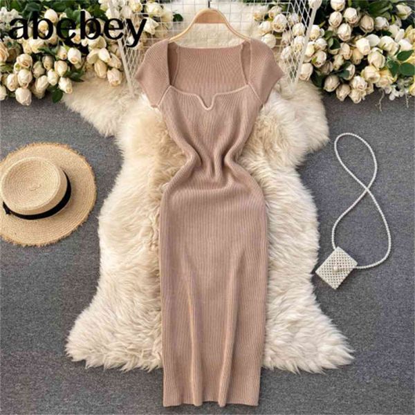 2021 spring summer dress knitted solid sqaure neck bodycon dresses for women stretch vestidos short sleeve 19968, Black;gray
2021 spring summer dress knitted solid sqaure neck bodycon dresses for women stretch vestidos short sleeve 19968, Black;gray