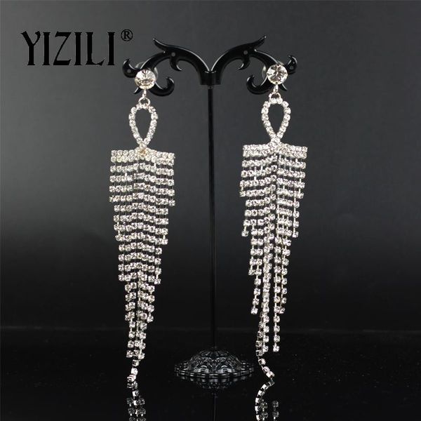 dangle & chandelier yizili 2021 long earrings tassel for women pendant crystal rhinestone jewelry night club party girl gift e065, Silver
dangle & chandelier yizili 2021 long earrings tassel for women pendant crystal rhinestone jewelry night club party girl gift e065, Silver