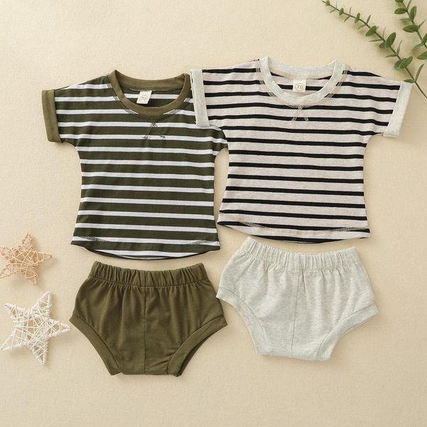 clothing sets 0-24m born baby boy girl short sleeve striped t-shirt bloomers shorts bottom 2pcs summer clothes set, White
clothing sets 0-24m born baby boy girl short sleeve striped t-shirt bloomers shorts bottom 2pcs summer clothes set, White