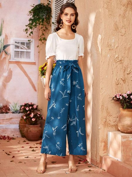 women's pants & capris donsignet fashion autumn casual printing belt wide leg women bottoms floral, Black;white
women's pants & capris donsignet fashion autumn casual printing belt wide leg women bottoms floral, Black;white