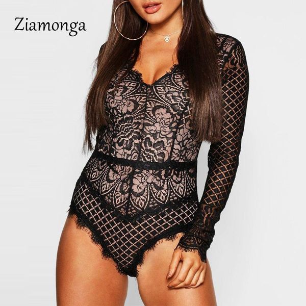 ziamonga winter deep v-neck bodysuit lace patchwork long sleeve body women elegant bodycon mesh overalls rompers bodysuits women's jump, Black;white
ziamonga winter deep v-neck bodysuit lace patchwork long sleeve body women elegant bodycon mesh overalls rompers bodysuits women's jump, Black;white