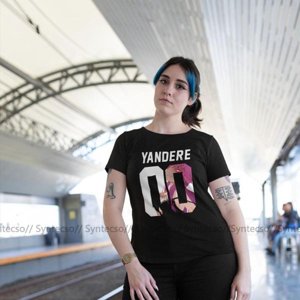 women's t-shirt japanese manga yandere t shirt graphic short-sleeve women tshirt green o neck trendy street style ladies tee, White
women's t-shirt japanese manga yandere t shirt graphic short-sleeve women tshirt green o neck trendy street style ladies tee, White