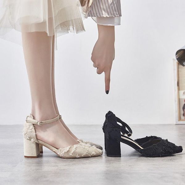 dress shoes high heels women's nice summer casual thick heel fashion all-match pointed hollow single, Black
dress shoes high heels women's nice summer casual thick heel fashion all-match pointed hollow single, Black