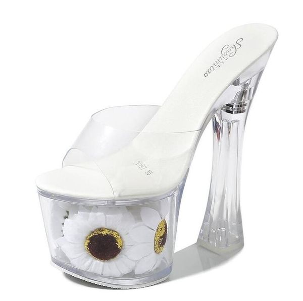 dress shoes women model pumpthick super high heels17cm sunflower waterproof fishmouth sandals transparent crystal shoe wedding platform heel, Black
dress shoes women model pumpthick super high heels17cm sunflower waterproof fishmouth sandals transparent crystal shoe wedding platform heel, Black