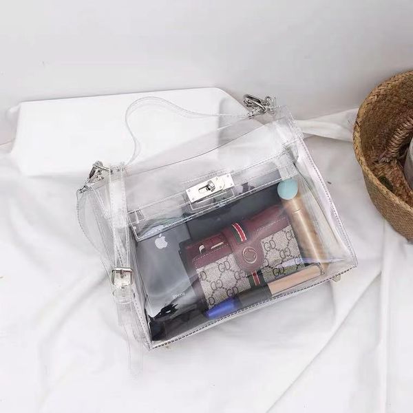 transparent messenger 2021 japanese and korean new summer crystal perspective lock portable shoulder bag
transparent messenger 2021 japanese and korean new summer crystal perspective lock portable shoulder bag