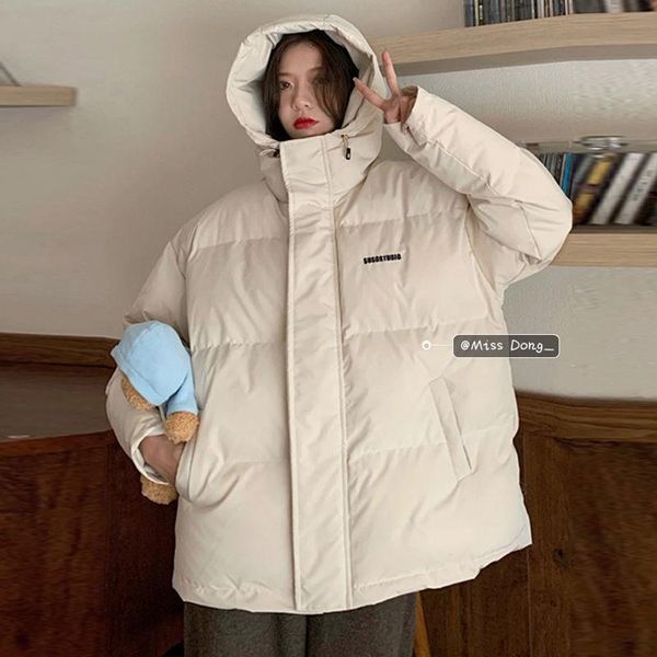 women's down & parkas 2021 winter jacket women cotton padded korean loose solid short warm streetwear fashion bubble bread coat, Black
women's down & parkas 2021 winter jacket women cotton padded korean loose solid short warm streetwear fashion bubble bread coat, Black