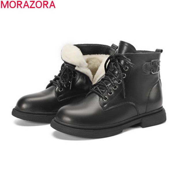 boots morazora 2021 arrival women brand genuine leather winter fashion lace up comfortable ankle ladies shoes, Black
boots morazora 2021 arrival women brand genuine leather winter fashion lace up comfortable ankle ladies shoes, Black