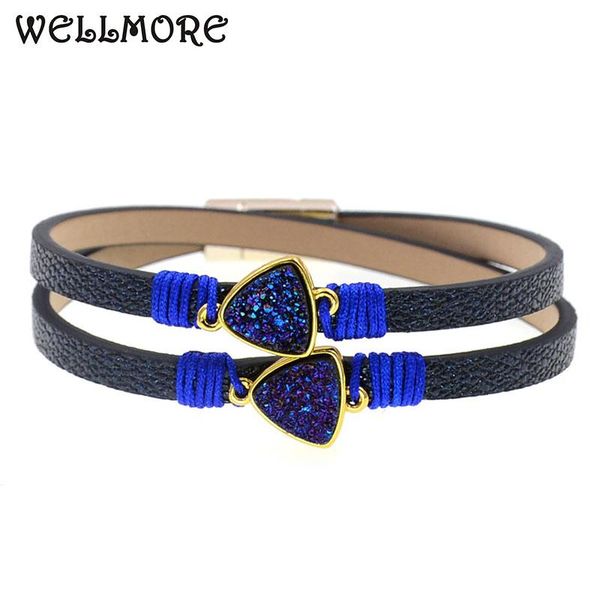 charm bracelets wellmore two layer leather bracelet fashion stone for women bohemian party jewelry wholesale, Golden;silver
charm bracelets wellmore two layer leather bracelet fashion stone for women bohemian party jewelry wholesale, Golden;silver