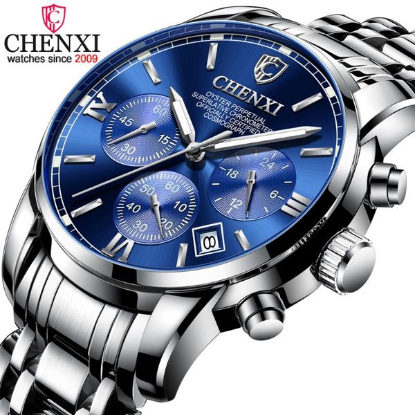 wristwatches chenxi mens watches stainless steel business clock waterproof luminous chronograph quartz watch men wristwatch, Slivery;brown
wristwatches chenxi mens watches stainless steel business clock waterproof luminous chronograph quartz watch men wristwatch, Slivery;brown