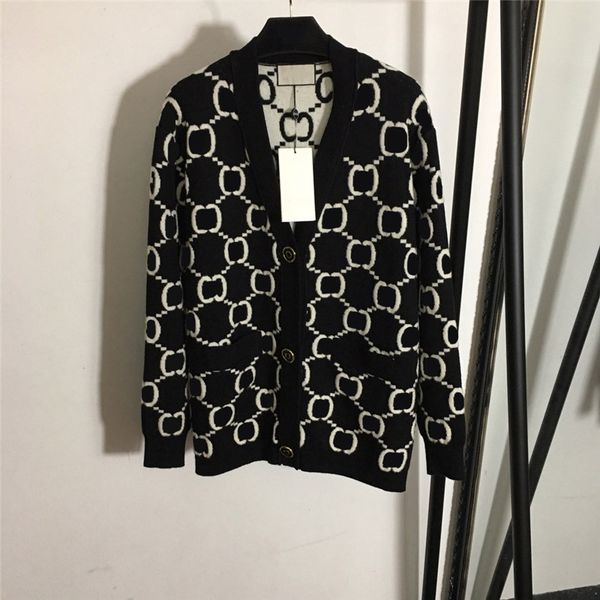 casual cashmere knitted cardigan sweaters coat letter jacquard single breasted sweater women knit sweatshirts, White;black
casual cashmere knitted cardigan sweaters coat letter jacquard single breasted sweater women knit sweatshirts, White;black