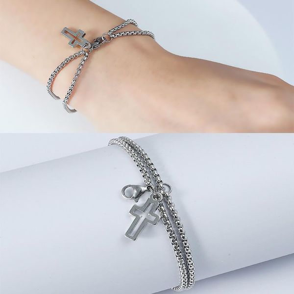 stainless steel handmade customize cross charms bracelet 3mm width fashion jewelry square pearl chainbox cuba plait gift link, chain, Black
stainless steel handmade customize cross charms bracelet 3mm width fashion jewelry square pearl chainbox cuba plait gift link, chain, Black