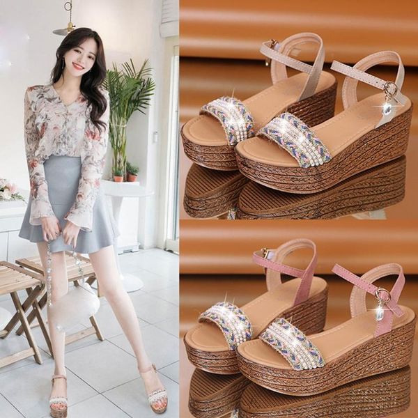 summer women's sandals 2021 spring ladies fashion pearl wedges crystal platform casual shoes sandals#0316, Black
summer women's sandals 2021 spring ladies fashion pearl wedges crystal platform casual shoes sandals#0316, Black