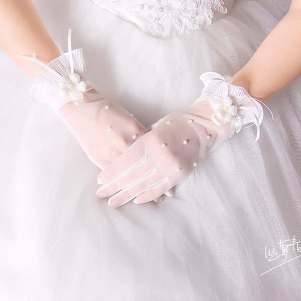 bridal gloves wedding short paragraph autumn and winter dress accessories pearl lace, White
bridal gloves wedding short paragraph autumn and winter dress accessories pearl lace, White