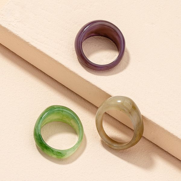 japanese and korean net red same fashion acrylic set women's trend simple geometric ring, Silver
japanese and korean net red same fashion acrylic set women's trend simple geometric ring, Silver