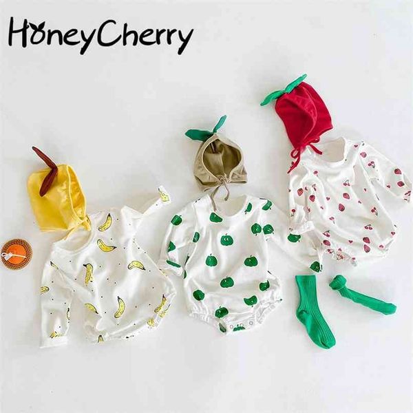 autumn baby girl bodysuits boys and girls fruit printed suit bodysuit crawling clothes hat clothes 210702, Blue
autumn baby girl bodysuits boys and girls fruit printed suit bodysuit crawling clothes hat clothes 210702, Blue